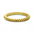 Minitials Twisted Stacking Ring | 18ct Gold