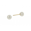Sundrops Pearls | Ear Studs Yellow Gold | Pearl 6.5mm