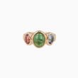 BRON | Sushi Ring | Green & Pink Tourmaline & Tanzanite