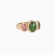 BRON | Sushi Ring | Green & Pink Tourmaline & Tanzanite