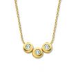 Minitials Three Diamond Necklace | 18ct Gold