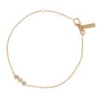 three diamond bracelet chain