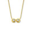 Minitials Two Diamond Necklace | 18ct Gold