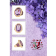 18crt.Pinkgold Amethyst and Diamonds | mt55