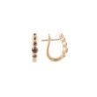 Yeva | Earrings Pink Gold | Black Sapphire