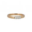 W | Diamond Alliance Ring Pink Gold | 3 x 0.05ct
