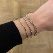 Dot | White Gold | Bangle 2 mm