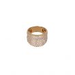 Be | Ring Pink Gold | Diamond Curve Pavé 