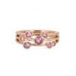 Yeva | Ring Pink gold Fantasy | 7 Pink Sapphires