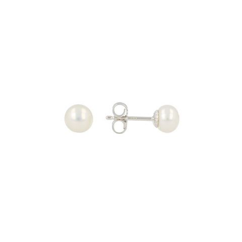 Sundrops | Ear Studs White Gold | Pearl