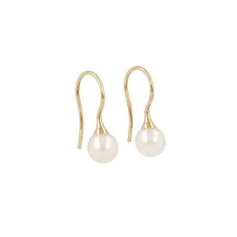 Sundrops | Earrings Yellow Gold | Pearl