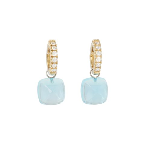 Varivello Set | Yellow Gold | Diamonds - Sky Blue Topaz