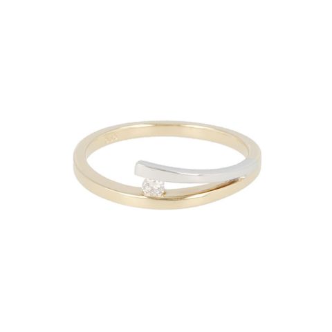 Bi Color ring met diamant