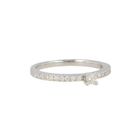 Lux | Ring White Gold | Diamonds 0.27ct