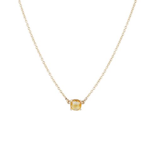 Gioia | Necklace 14 Carat Yellow gold | Citrine 6 x 6 mm