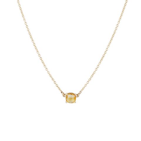 Gioia | Necklace 14 Carat Yellow gold | Citrine 6 x 6 mm