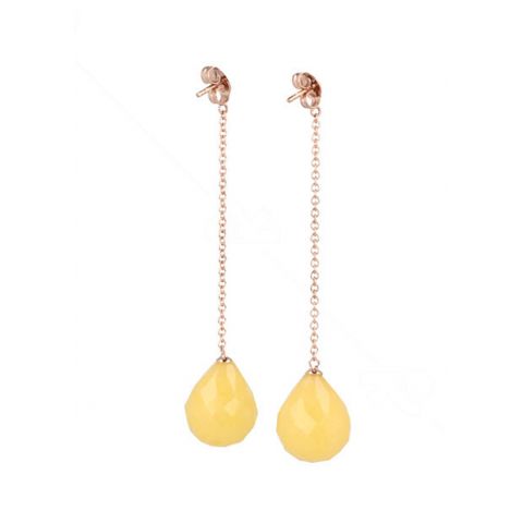 Sundrops | Earstuds Pinkgold | Amber
