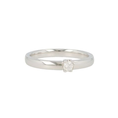 W | Diamond Alliance Ring White Gold | 0.10ct