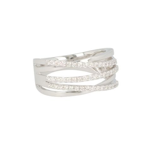 Lux | Ring White Gold | Diamonds