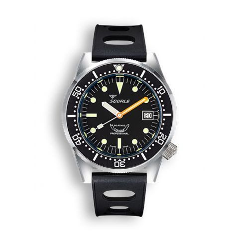 Squale 1521 Classic black rubber | 42mm
1521CL.NT