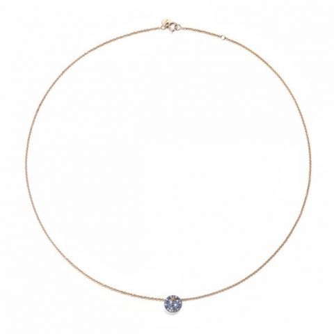 Blue Paillettes  Necklace