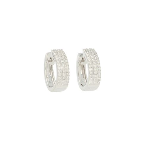 Be | White Gold Earrings | 0.50ct Diamonds Pavé