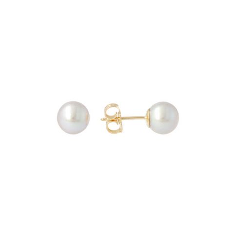 Sundrops | Ear Studs Yellow Gold | Pearl