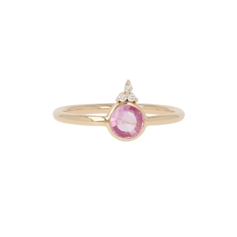 Unique Piece | Pink Gold Ring | Diamonds - Pink Sapphire