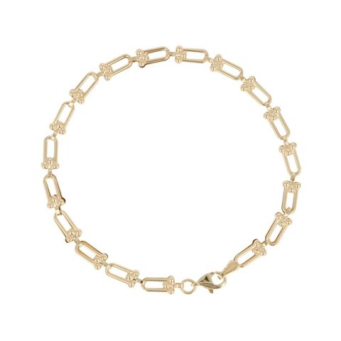 Dot | Yellow Gold Bracelet | Horseshoe Fantasy 19cm