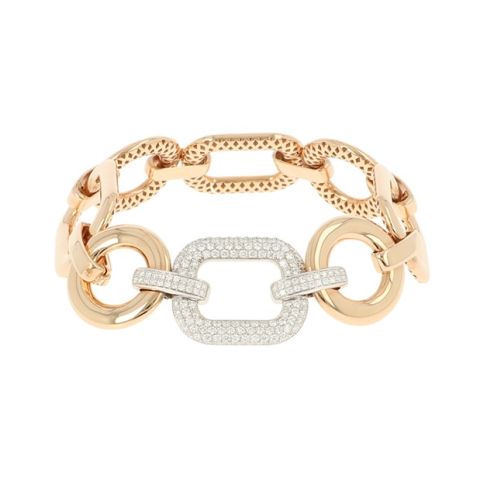 Unique Piece | Pink Gold Bracelet | Diamond Link