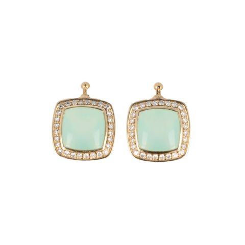 Varivello Pendants | Yellow Gold | Chalcedony - Diamonds