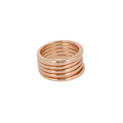 Dot | Ring 14 Carat Pink gold | Lines