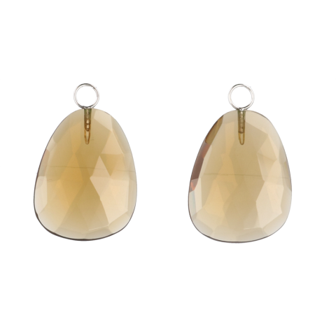 Varivello Pendants | Cognac Quartz | 20 x 15 mm