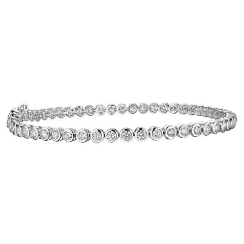 Lux | Tennis Bracelet White Gold | 55 Diamonds