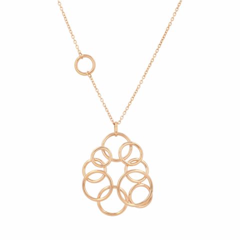 Dot | 14Carat Pink gold Necklace | Circles