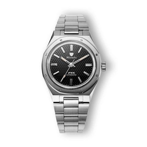 Nivada Grenchen F77 Black No Date | 37mm 68000A77