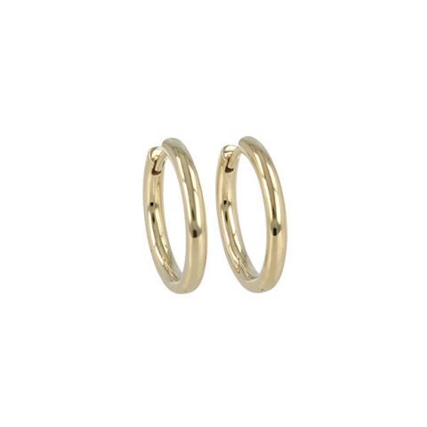 Be | Earrings 14 Carat Yellow gold | Ø20 mm