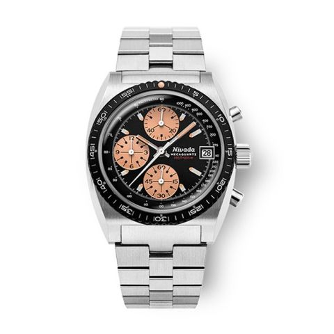 Nivada Grenchen Chronosport Salmon Limited Edition | 38mm 77002Q45