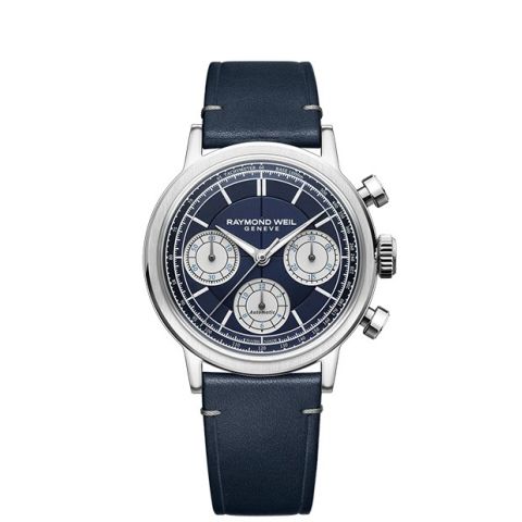 Raymond Weil Millesime Premium Chrono Blue/Blue Leather 39mm 7765-STC-50651