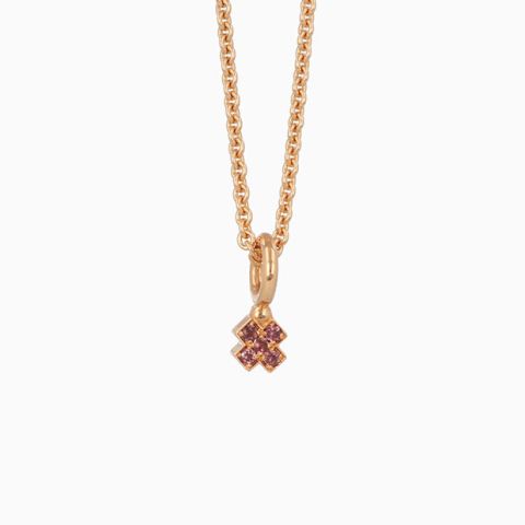 BRON | Joy Pink Gold Pendant | Indian Sapphire
