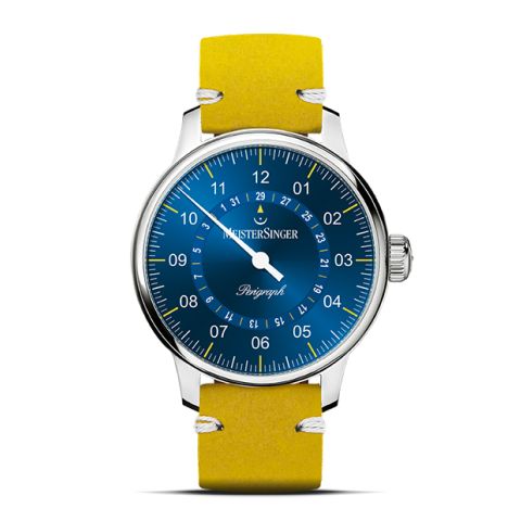 Meistersinger Perigraph AM1018 Blauw | 43MM | AM1018