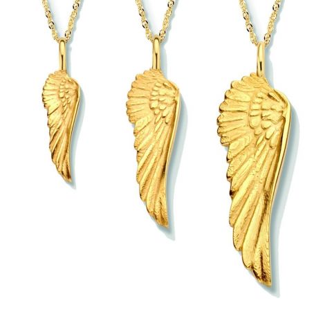 Minitials Angelwing Charm | 18ct Gold