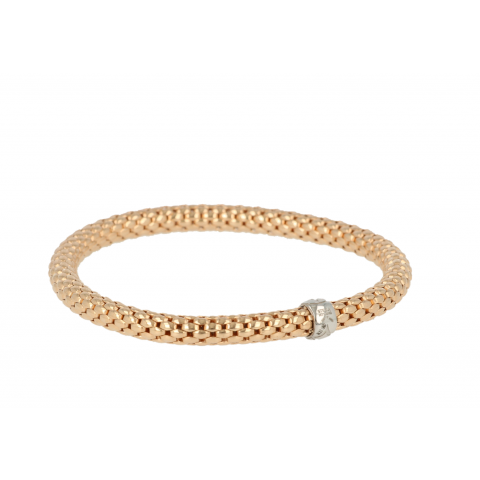 Sundrops | Flex Bracelet Pink gold Braid | 4.8mm