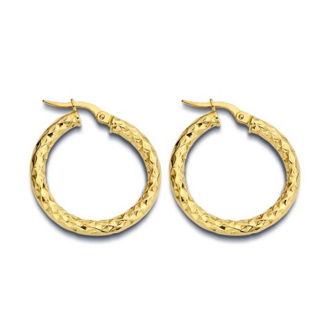 Minitials Chunky Hoops | 18ct Gold