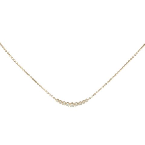 Lux | Necklace YellowGold | Diamond 0,34ct