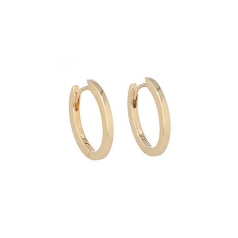 Varivello Fine Line | Yellow Gold Earrings | Large