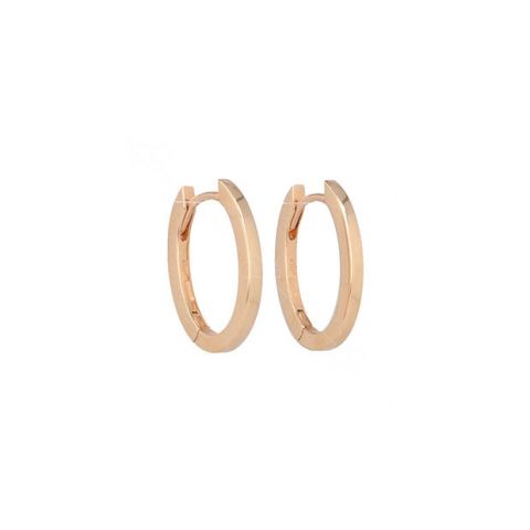 Varivello Fine Line | Pink Gold Earrings | Large
