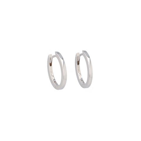 Varivello Fine Line | White Gold Earrings | Small
