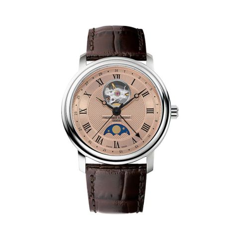 Frederique Constant Classics Heartbeat Moonfase Coral | 40mm FC-335MCSALB4P26