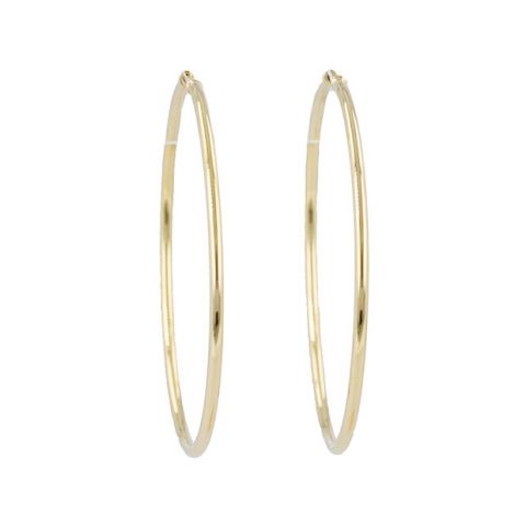 Dot | Earrings 14 Carat Yellow Gold | Ø40 mm